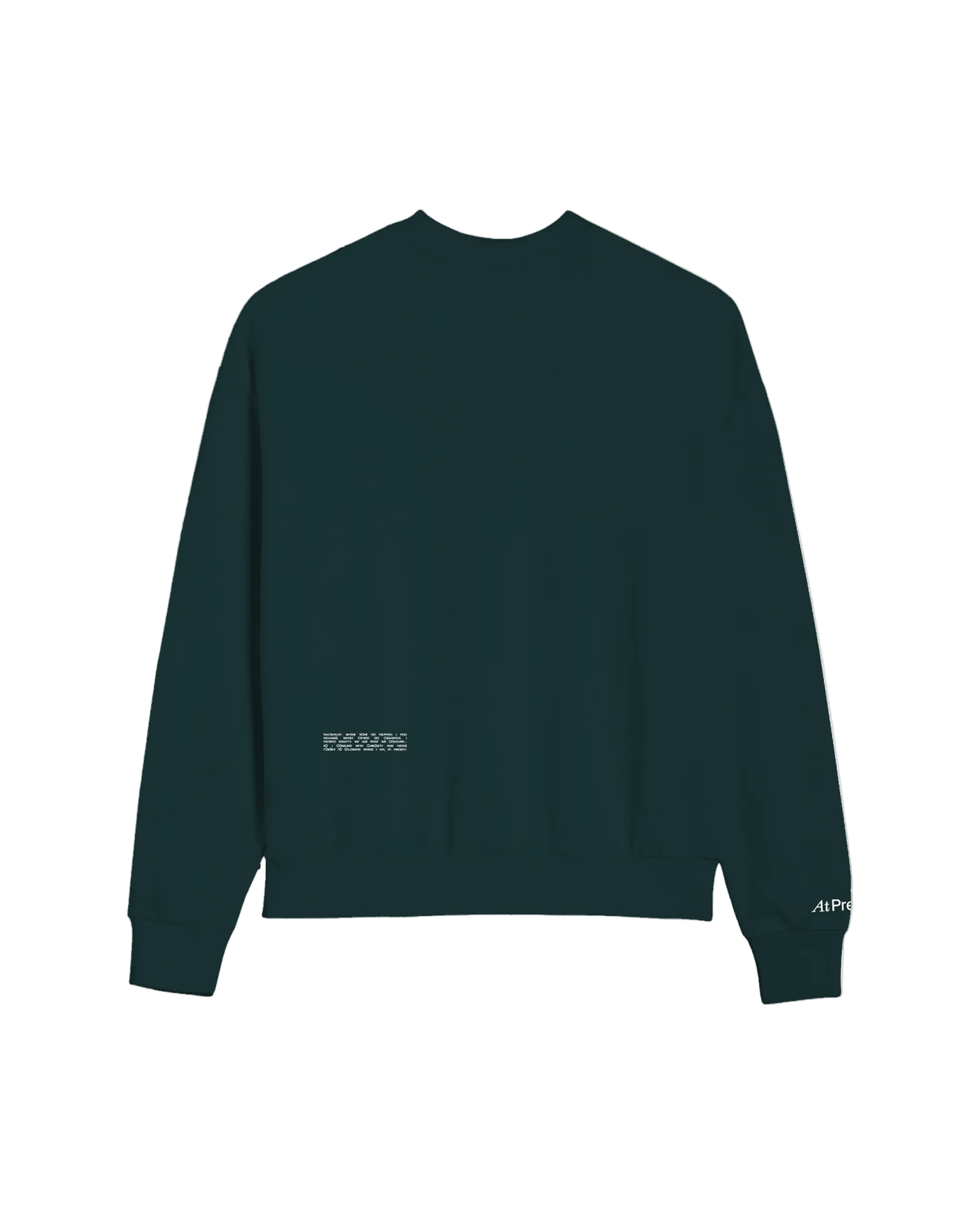 Materialist Crewneck by At Present - At Present Jewelry