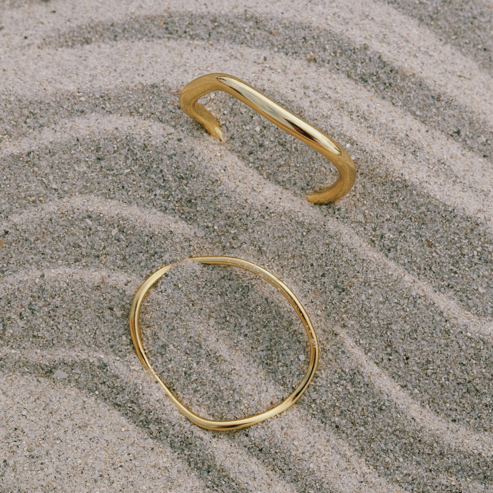 It Comes in Waves Bangle Set by Anita Berisha - At Present Jewelry