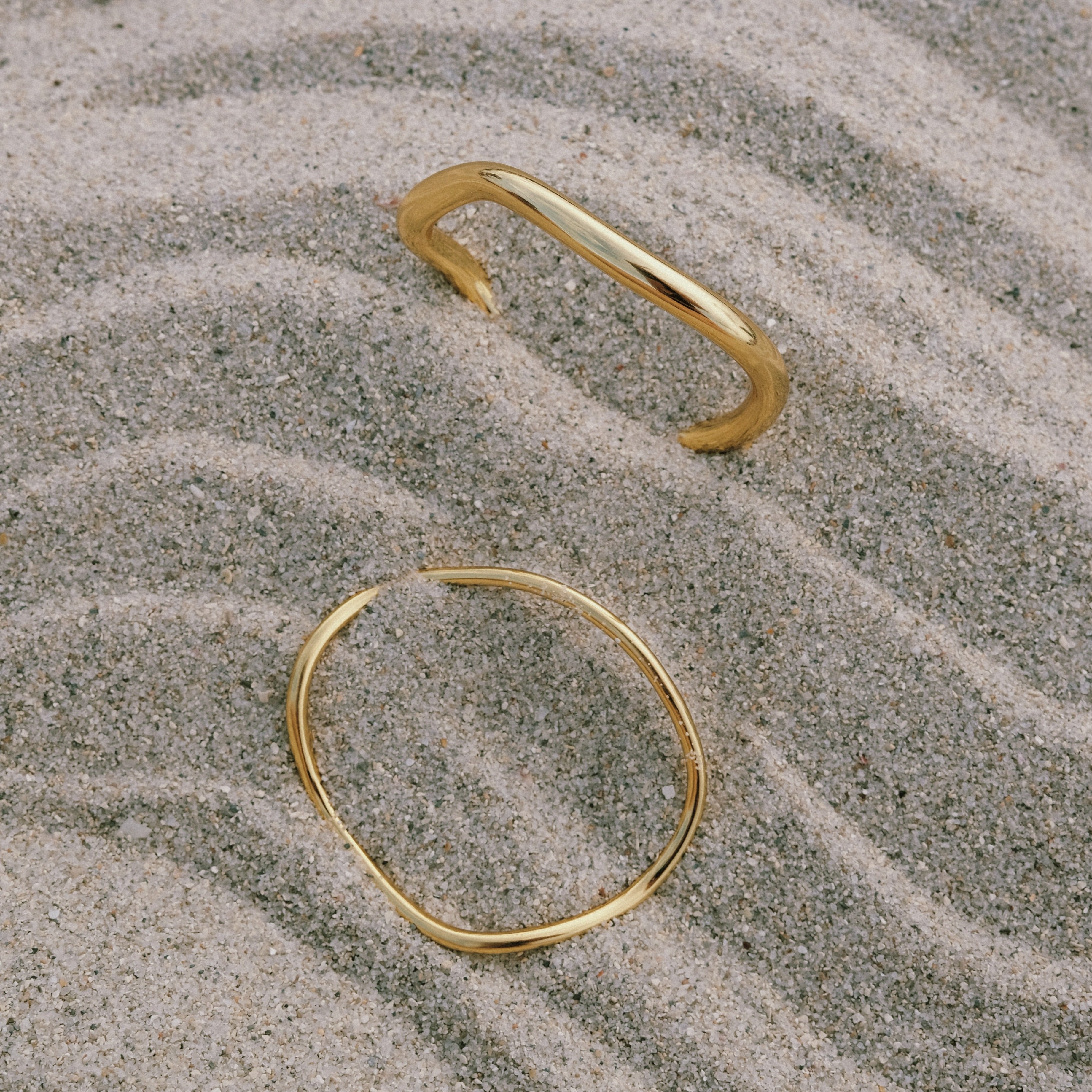 It Comes in Waves Bangle Set by Anita Berisha - At Present Jewelry