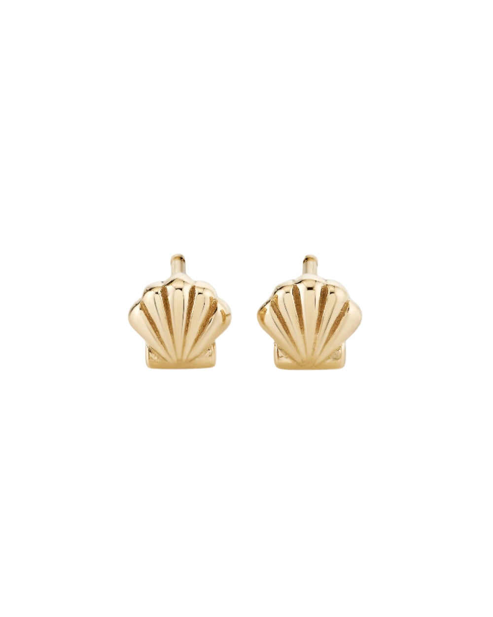 Petite Scallop Shell Studs by Ariel Gordon Jewelry - At Present Jewelry
