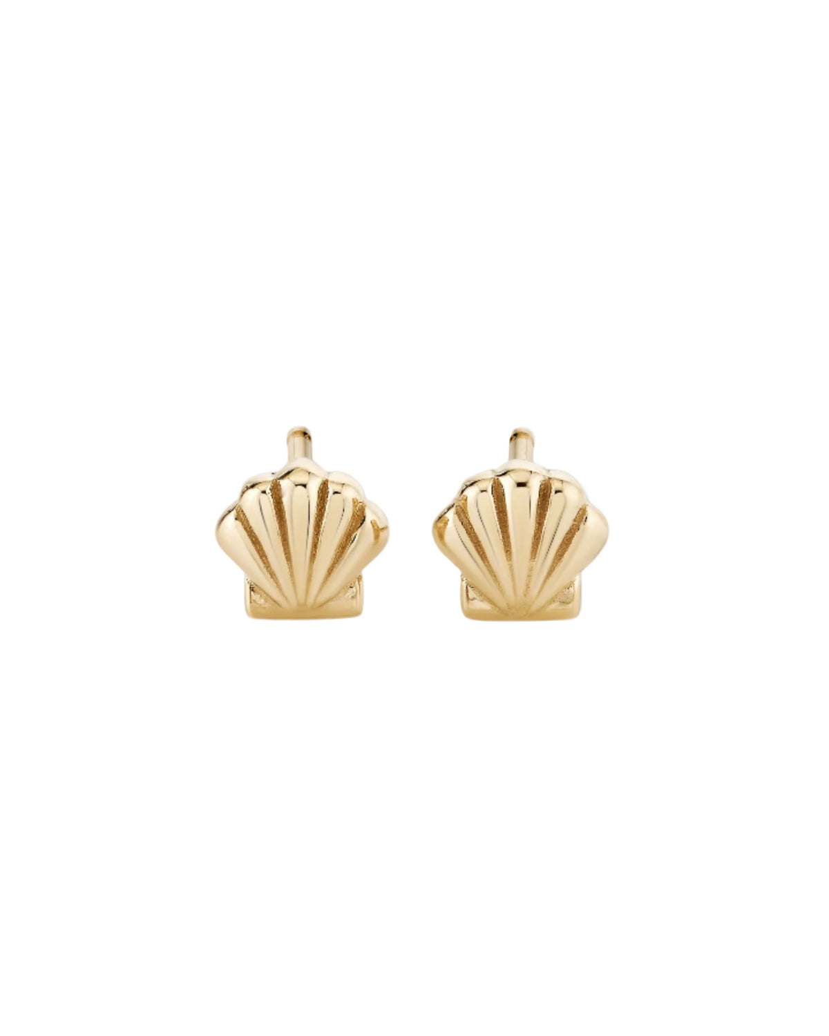 Petite Scallop Shell Studs by Ariel Gordon Jewelry - At Present Jewelry
