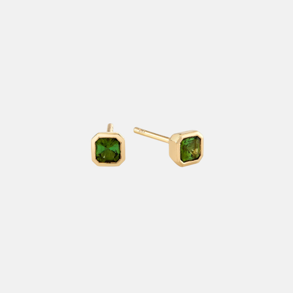 Petite Fern Asscher Studs by Ariel Gordon Jewelry - At Present Jewelry