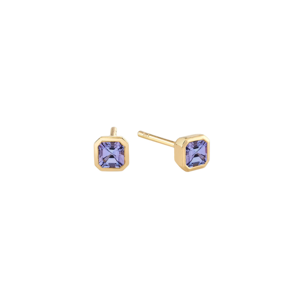 Petite Iris Asscher Studs by Ariel Gordon Jewelry - At Present Jewelry