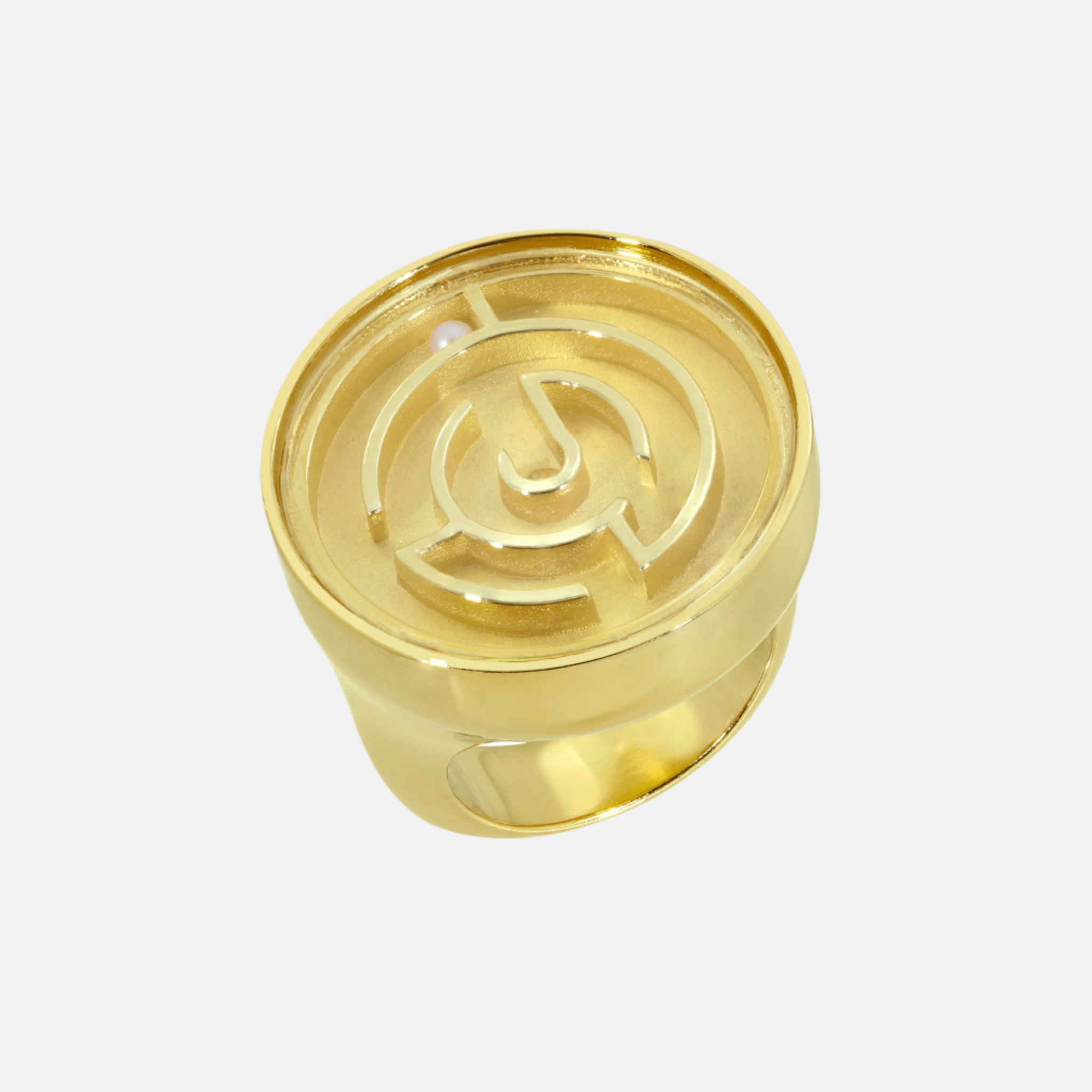 Chubby Maze Ring, Gold by Monbouquette - At Present Jewelry