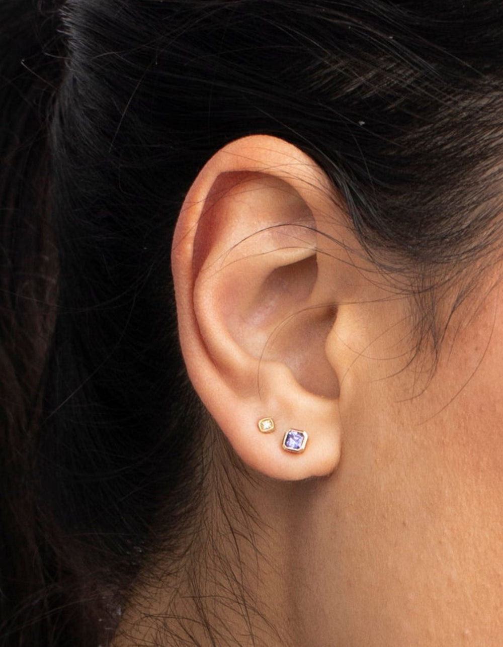 Petite Asscher Studs