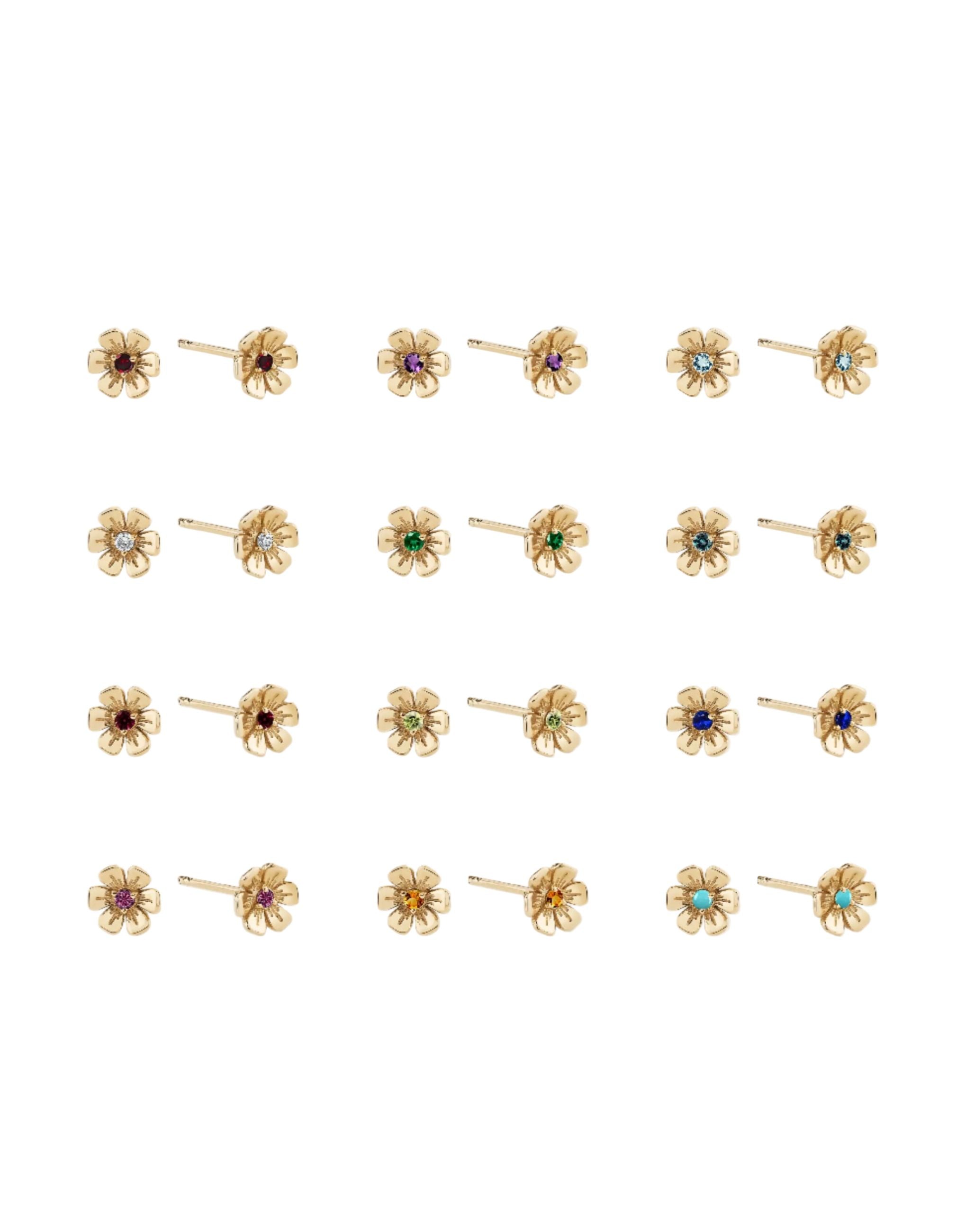 In Bloom Birthstone Studs by Ariel Gordon Jewelry - At Present Jewelry