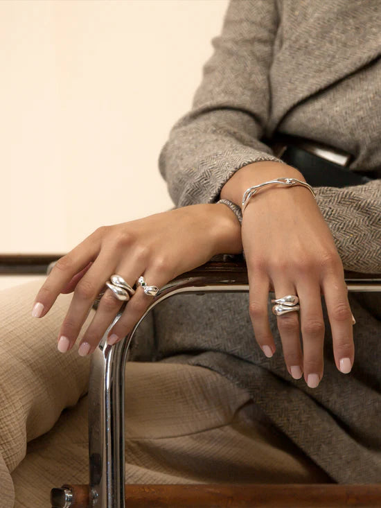 Eva Double Set Rings by MM Druck - At Present Jewelry