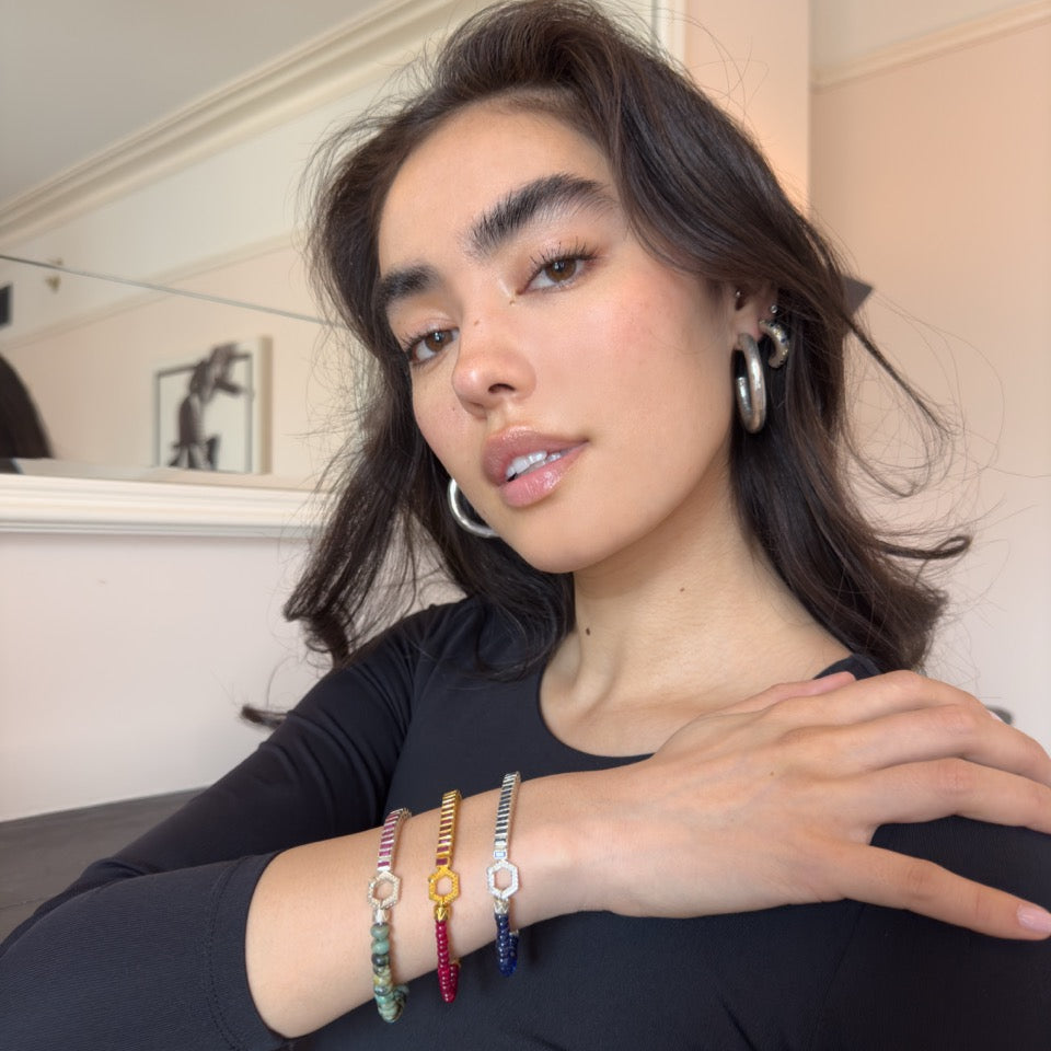 Chameleon Bracelet, Emerald by ELIBURCH - At Present Jewelry