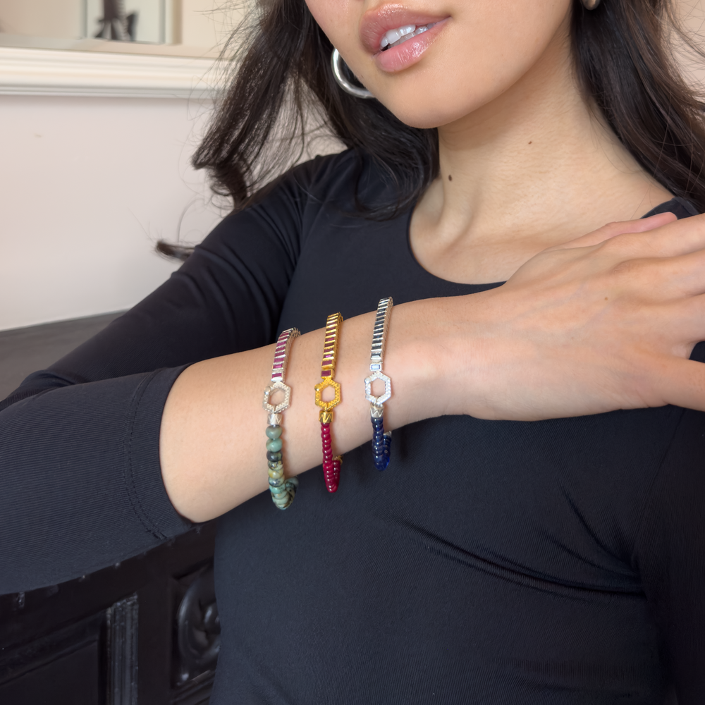 Chameleon Bracelet, Emerald by ELIBURCH - At Present Jewelry