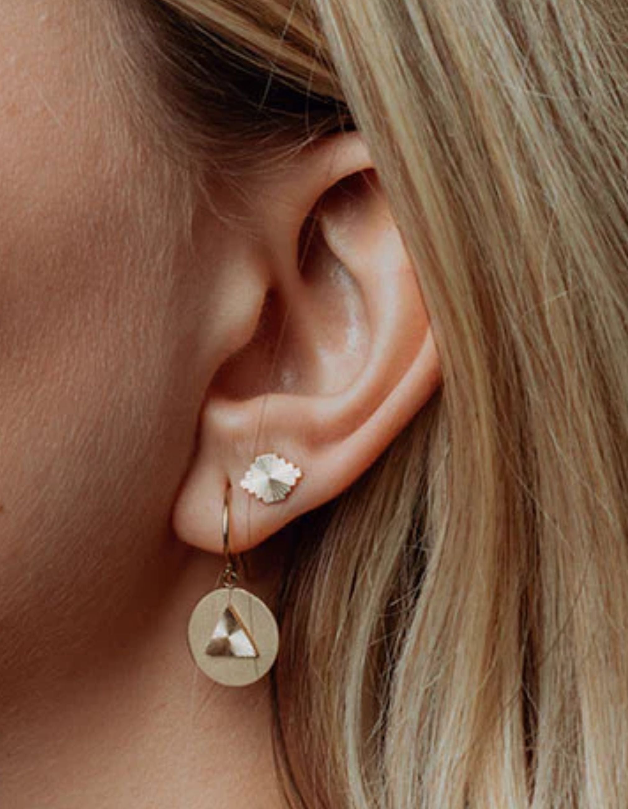 Puzzle Stud Earrings
