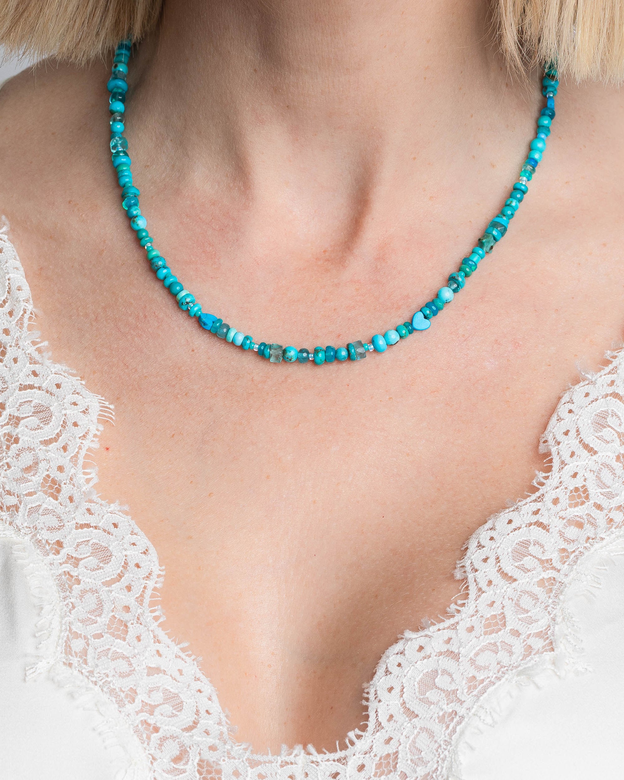 Turquoise Cutie Necklace by Encirkled Jewelry - At Present Jewelry