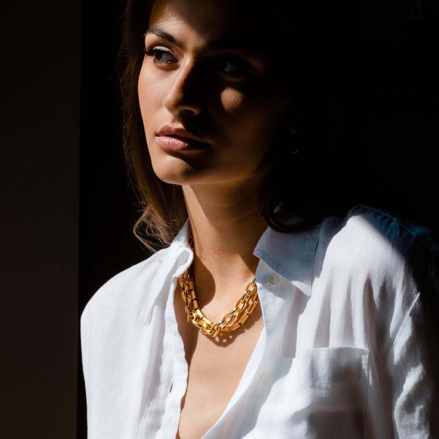 Double Link Necklace by Christina Caruso - At Present Jewelry