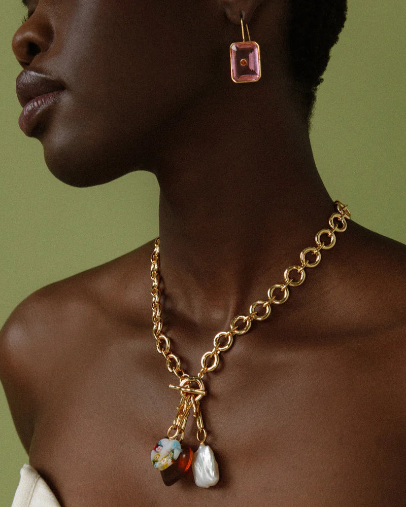 Mood Necklace in Gold by Lizzie Fortunato - At Present Jewelry