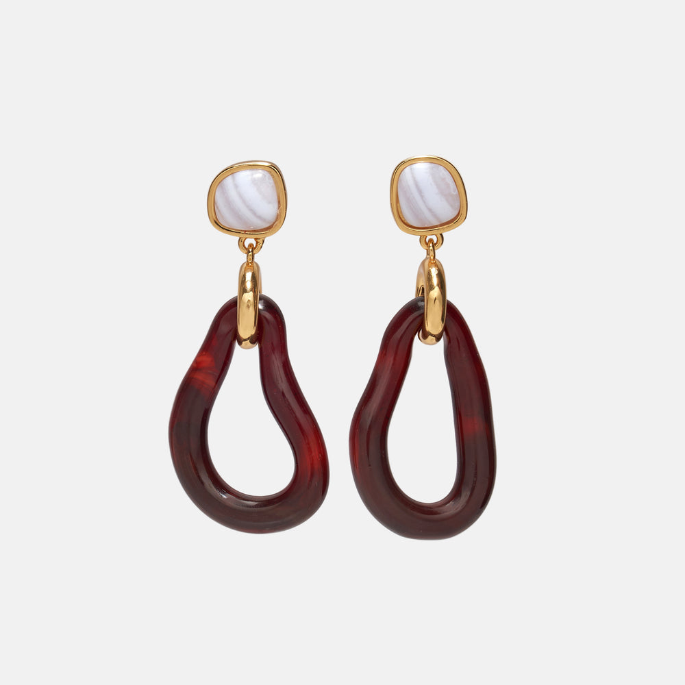 Galina Earrings in Sangria by Lizzie Fortunato - At Present Jewelry