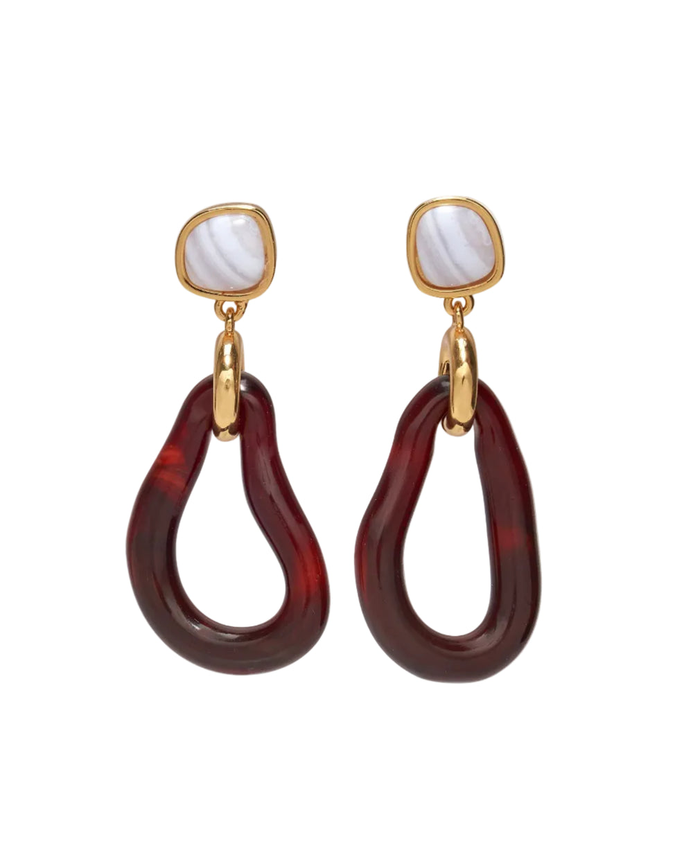 Galina Earrings in Sangria by Lizzie Fortunato - At Present Jewelry
