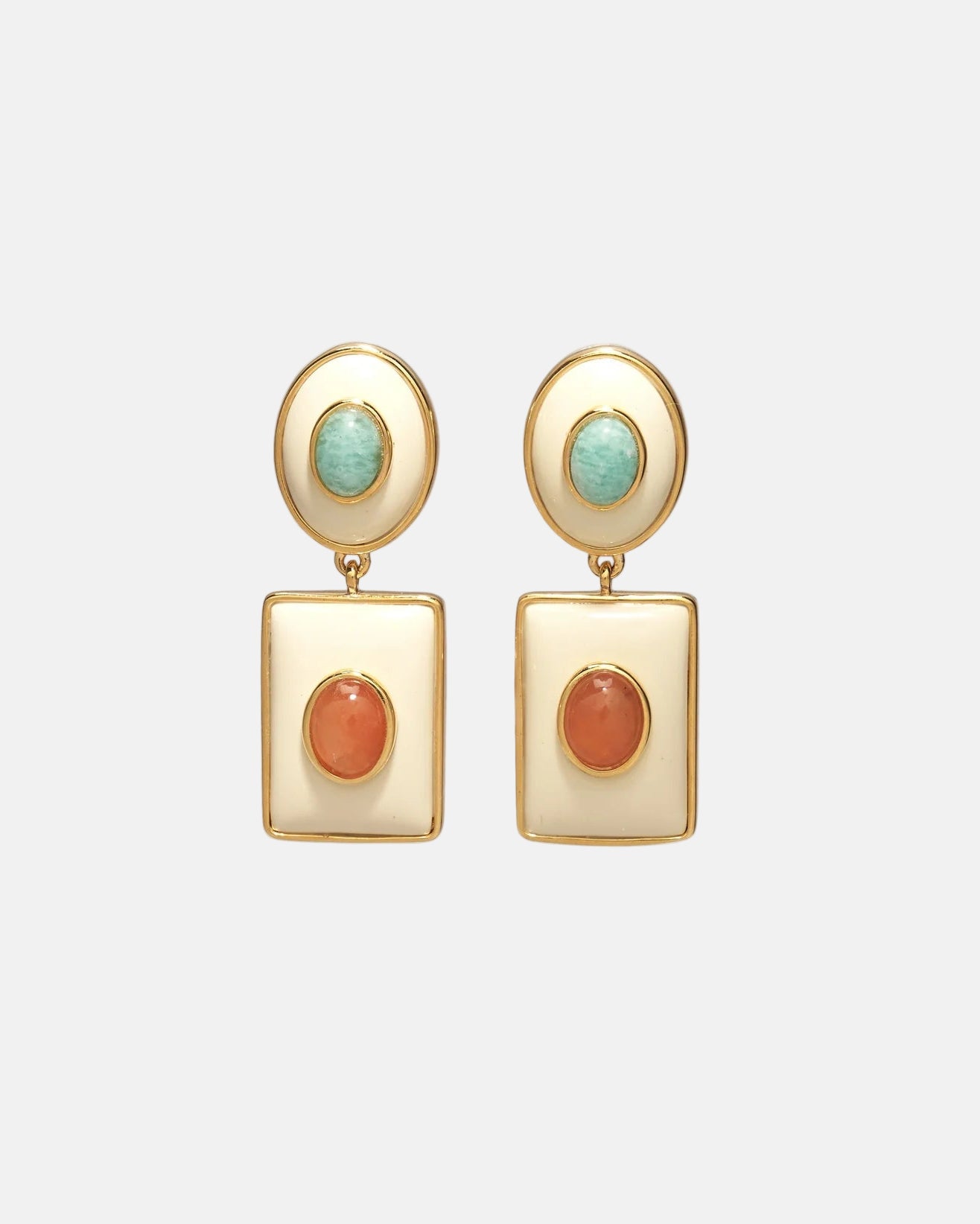 Ethereal Pool Earrings in Citrus by Lizzie Fortunato - At Present Jewelry