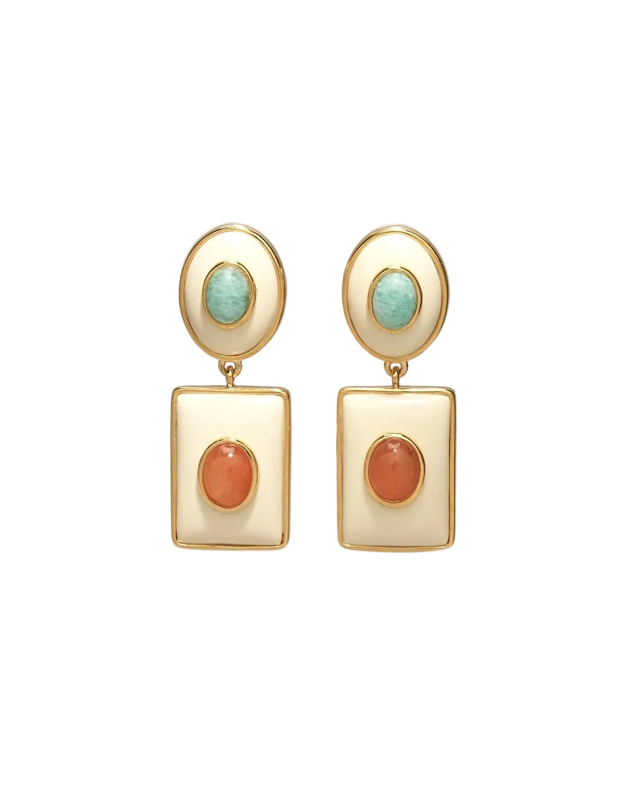 Ethereal Pool Earrings in Citrus by Lizzie Fortunato - At Present Jewelry