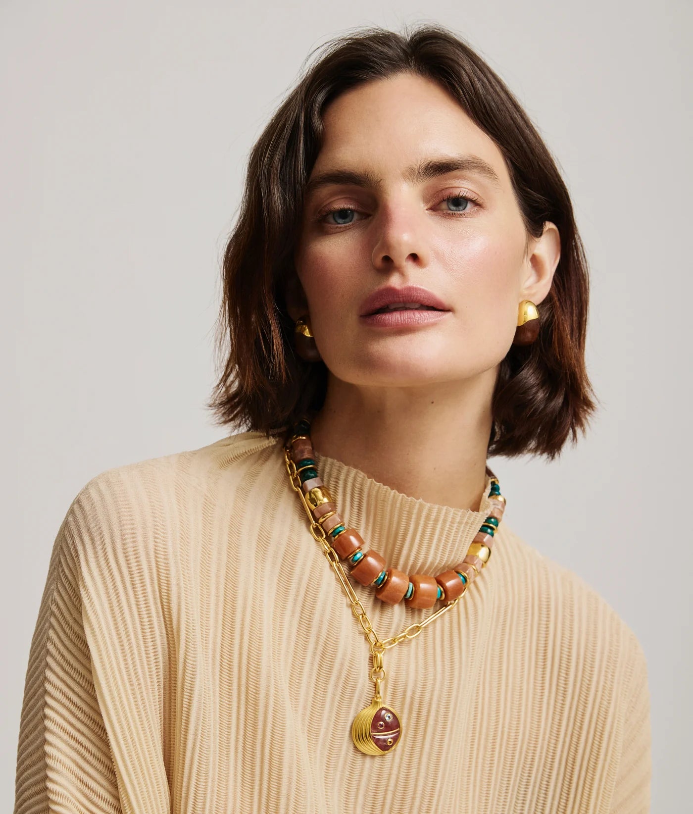 Pomegranate Pendant Necklace by Lizzie Fortunato - At Present Jewelry