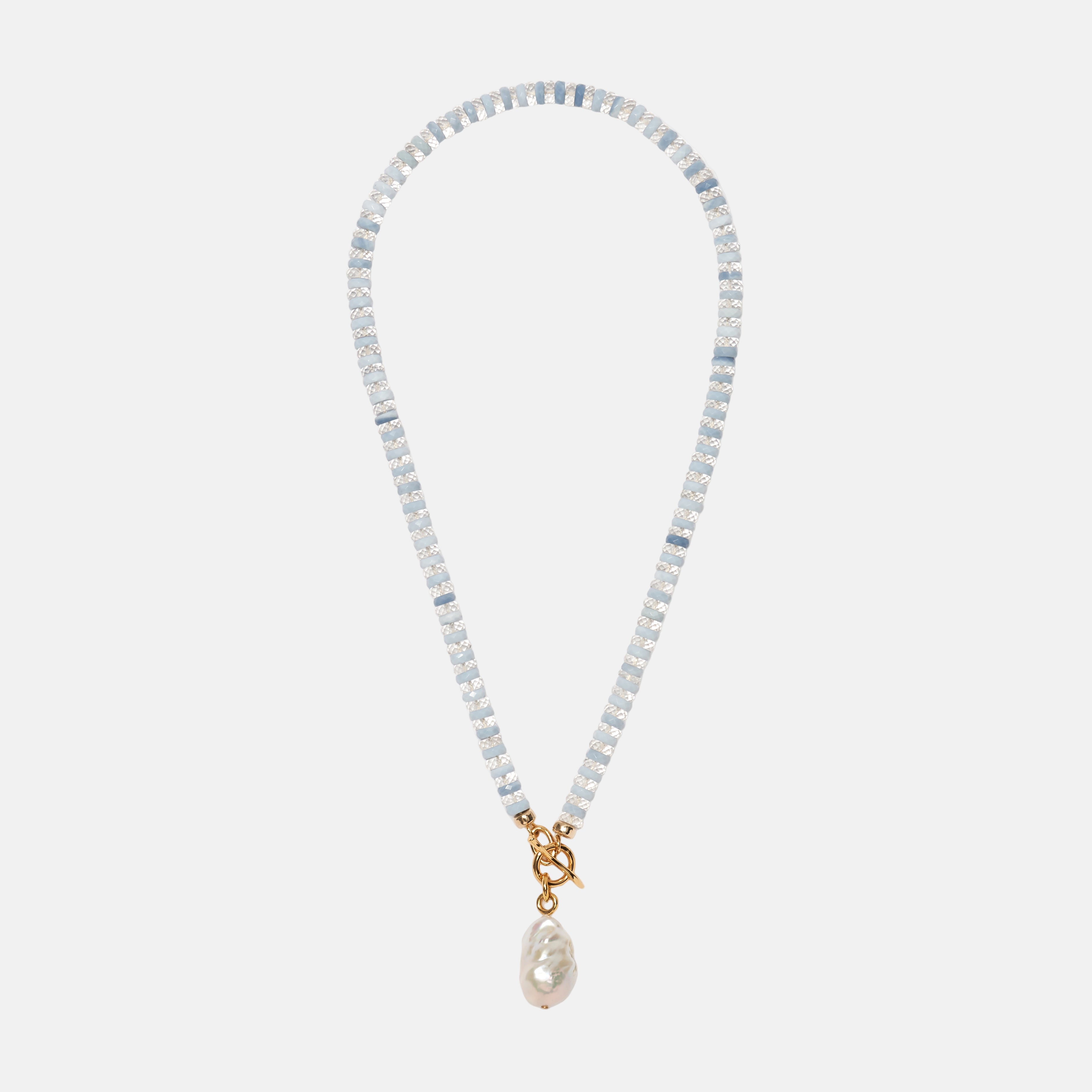 Pearl Isle Necklace in Mist by Lizzie Fortunato - At Present Jewelry