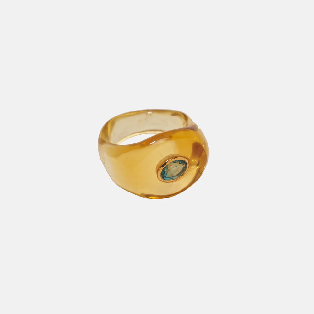 Halo Ring in Honey by Lizzie Fortunato - At Present Jewelry