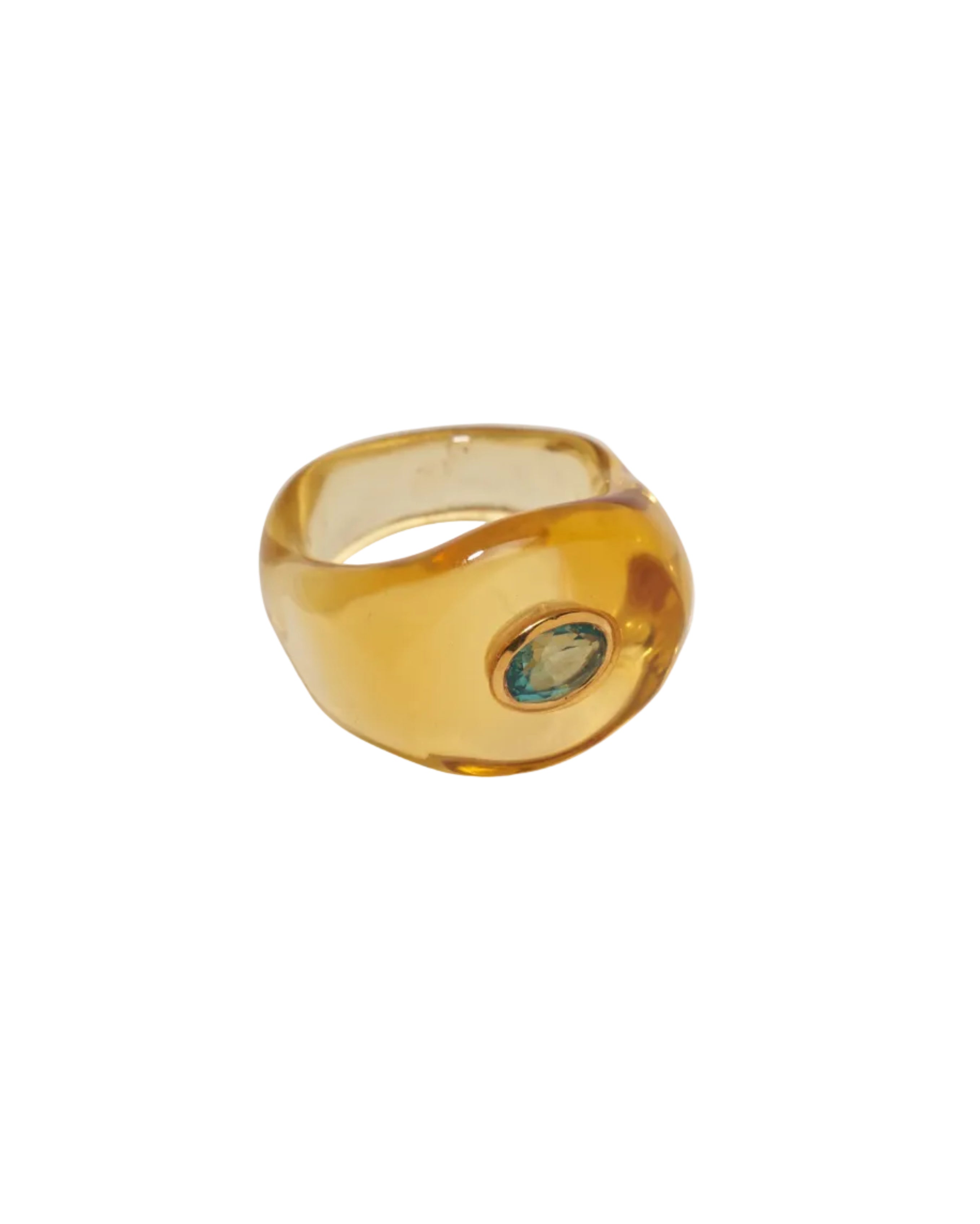 Halo Ring in Honey by Lizzie Fortunato - At Present Jewelry