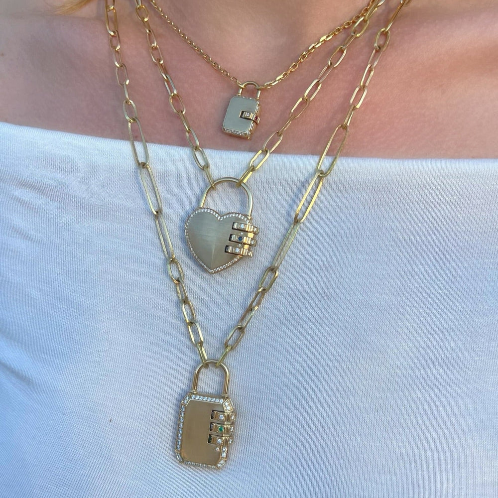 Large Code Padlock by James Banks Design - At Present Jewelry