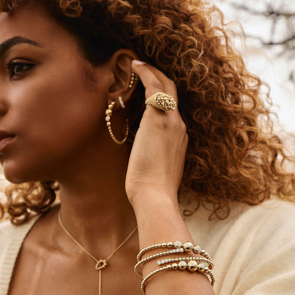 Bubbles Explosion Ring, Malachite by Eden Presley - At Present Jewelry