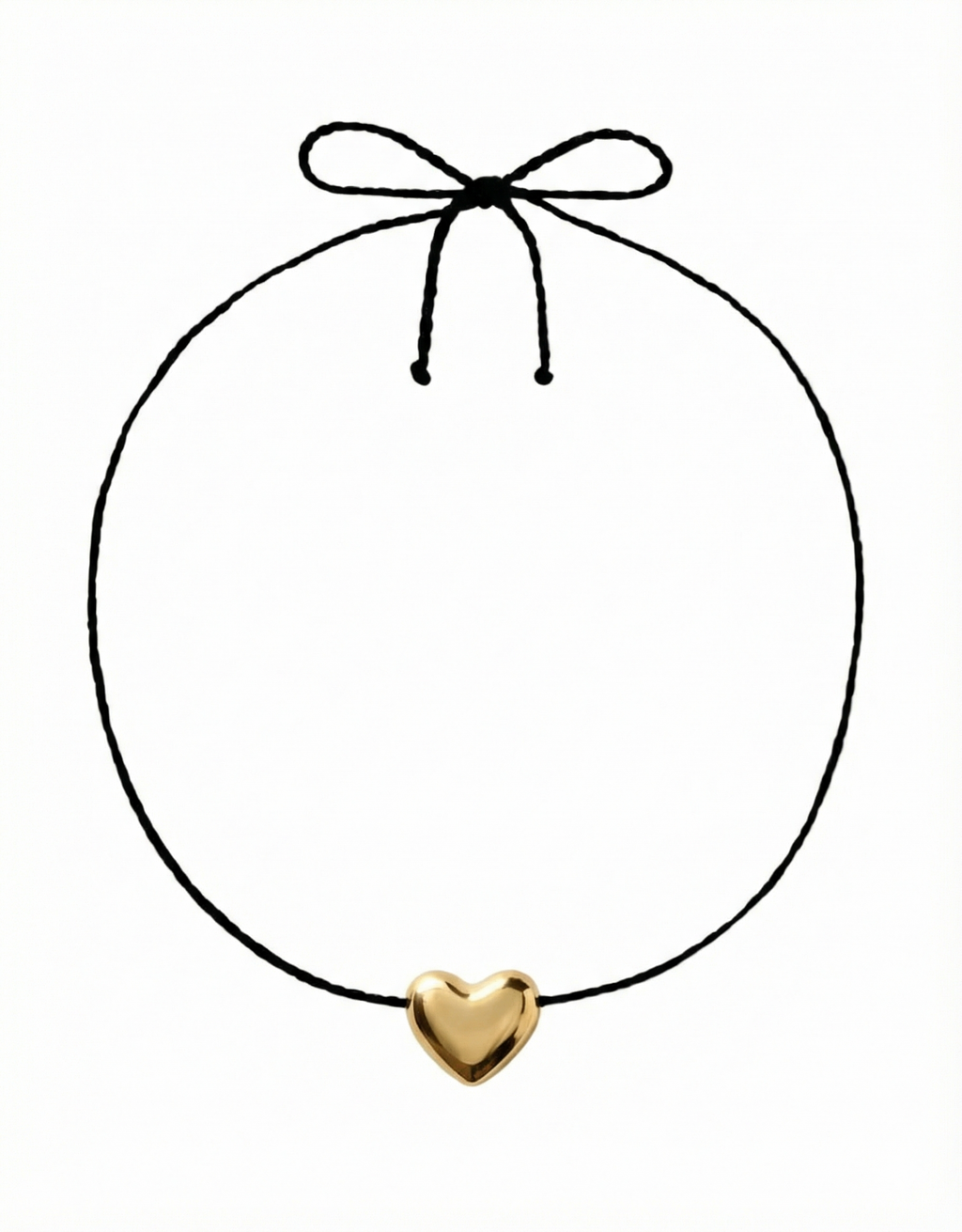 Annika Inez Gold Plated Heart Necklace, Small - At Present Jewelry