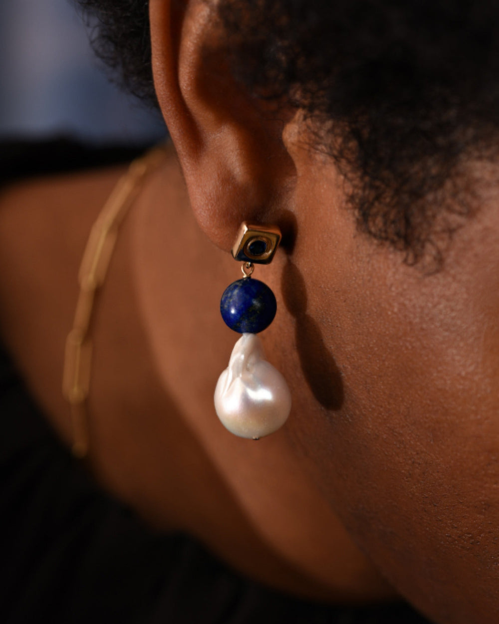 BOLD Earrings, 14k Gold by Jalil Johnson : At Present Collection - At Present Jewelry