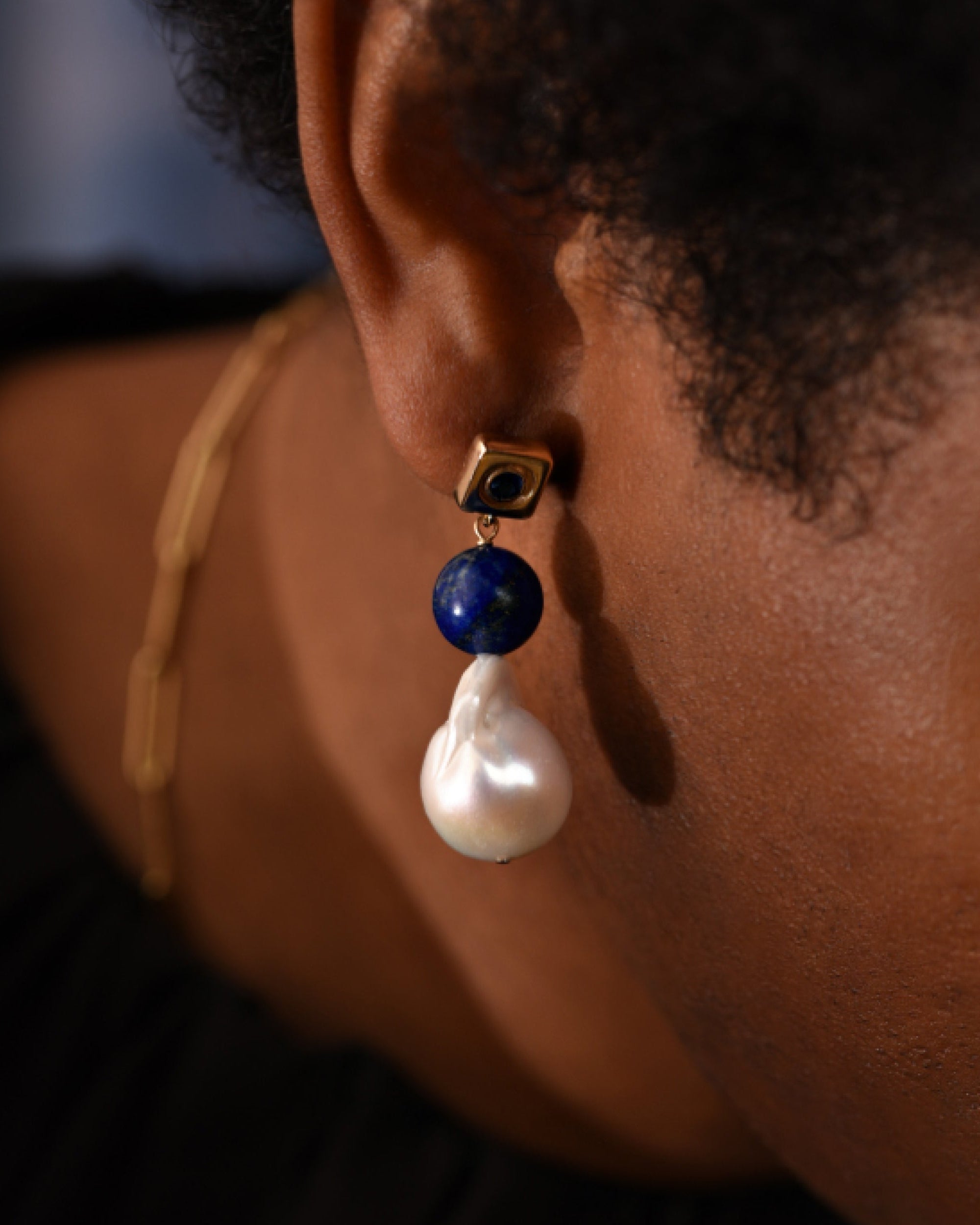BOLD Earrings, 14k Gold by Jalil Johnson : At Present Collection - At Present Jewelry