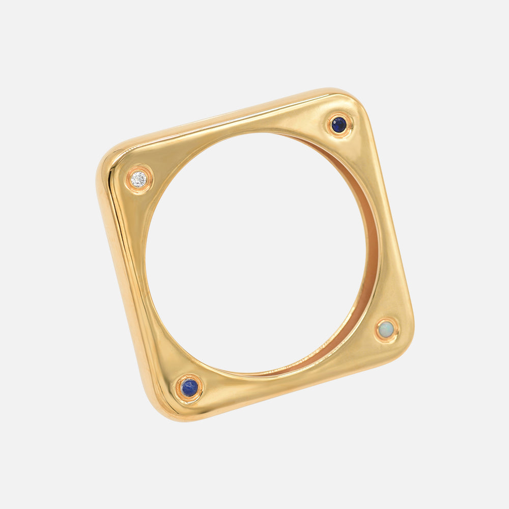 BOLD Bangle, Gold Plated by Jalil Johnson : At Present Collection - At Present Jewelry