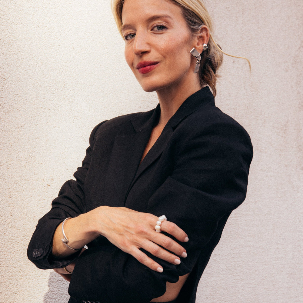 Grand Cravat Earrings, Large by Annika Inez - At Present Jewelry