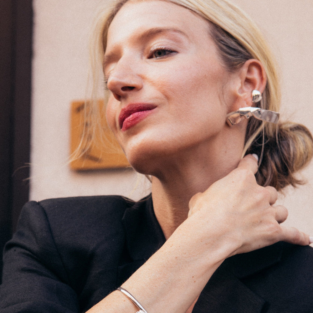 Grand Cravat Earrings, Large by Annika Inez - At Present Jewelry