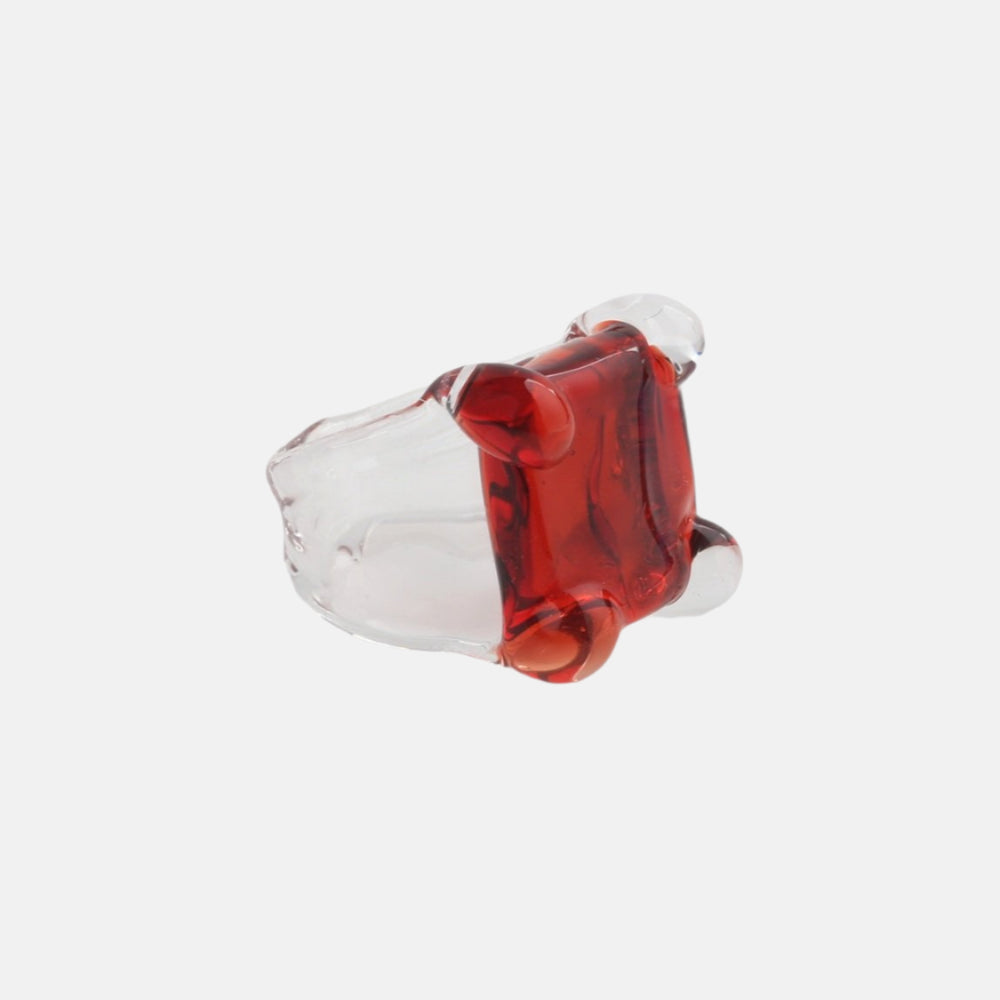 Square Prong Set Ring by KEANE - At Present Jewelry