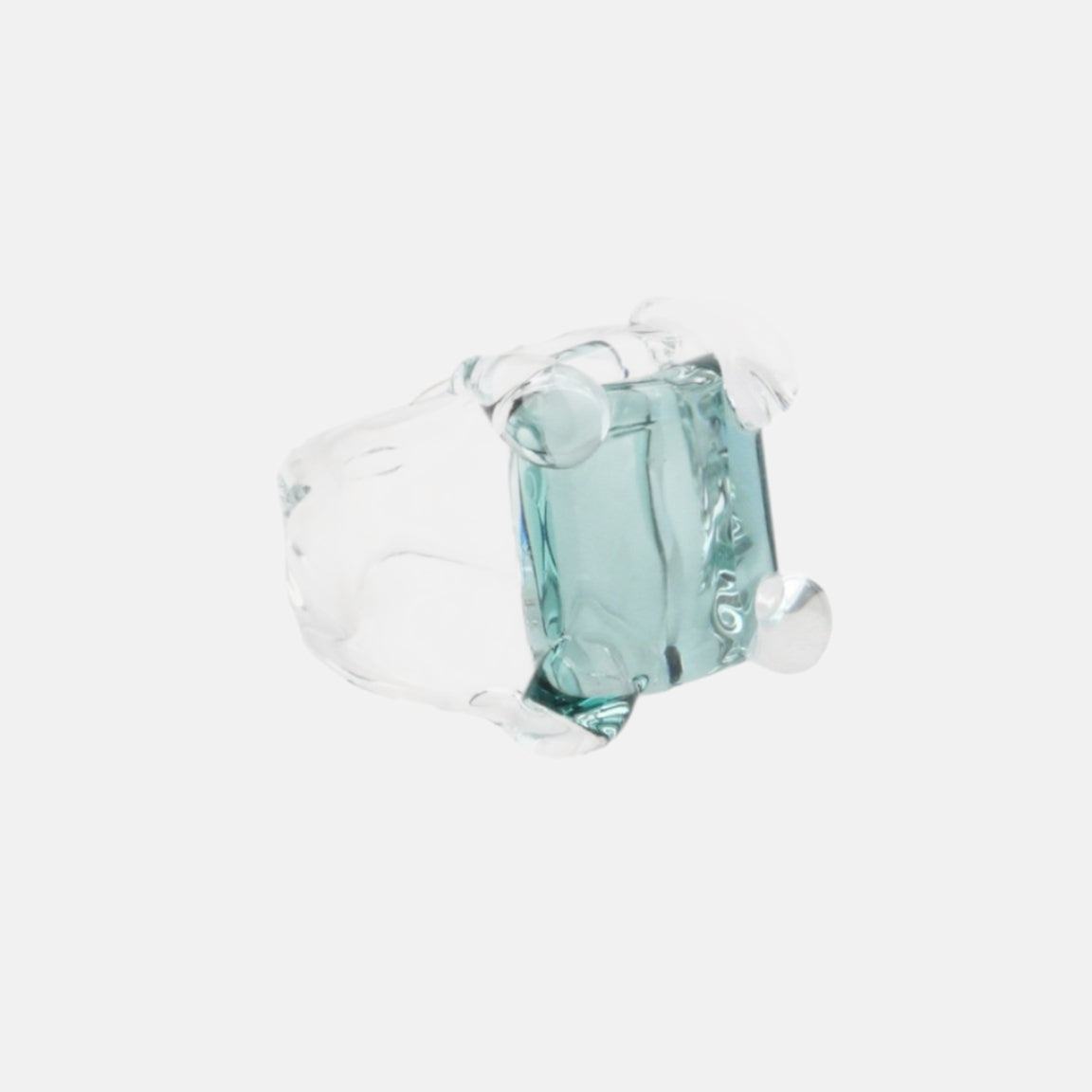 Square Prong Set Ring by KEANE - At Present Jewelry
