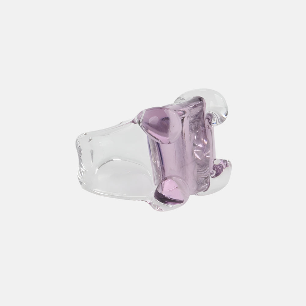 Square Prong Set Ring by KEANE - At Present Jewelry