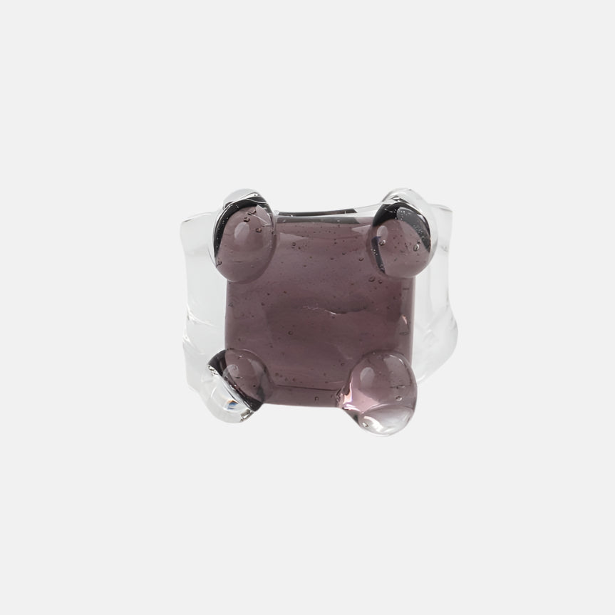 Square Prong Set Ring by KEANE - At Present Jewelry