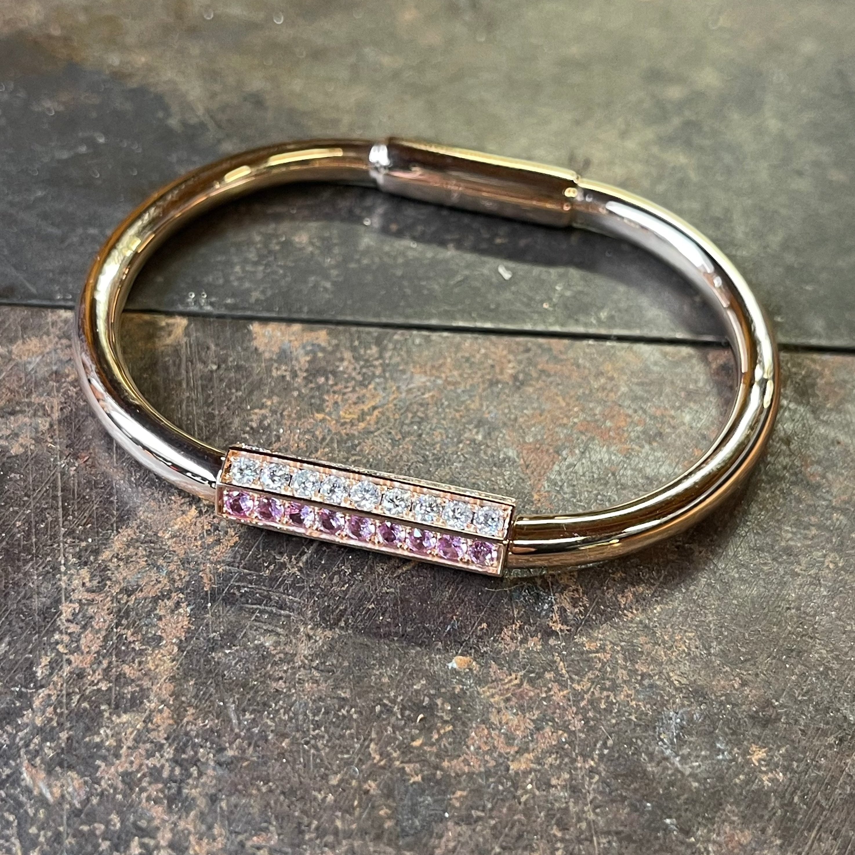 Love Lock Pave Bracelet by James Banks Design - At Present Jewelry