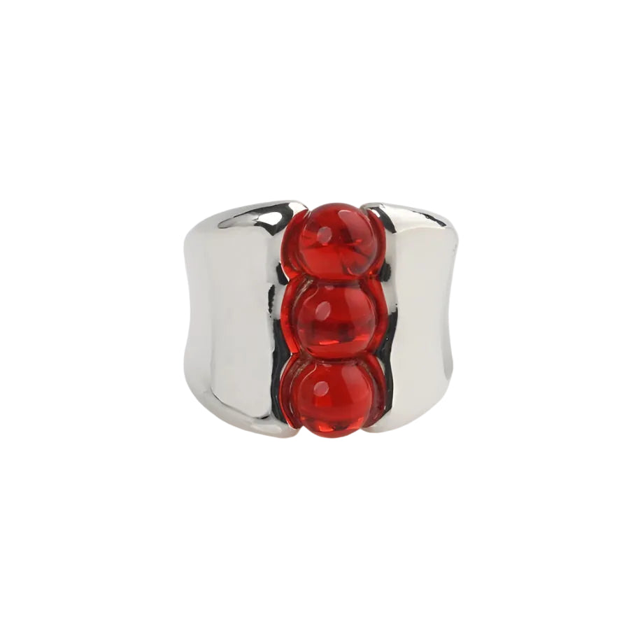 Silver Three Pea Ring by KEANE - At Present Jewelry