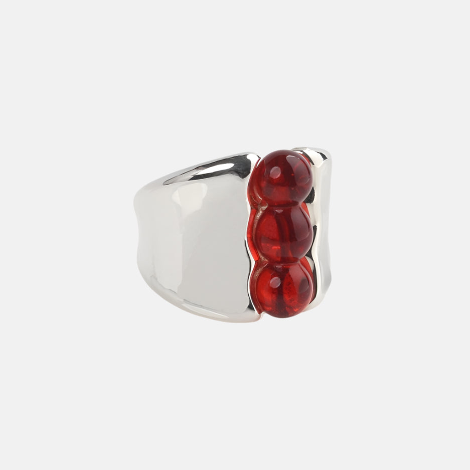 Silver Three Pea Ring by KEANE - At Present Jewelry