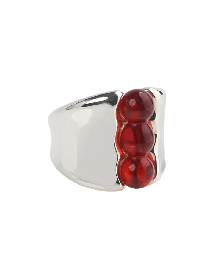 Silver Three Pea Ring by KEANE - At Present Jewelry