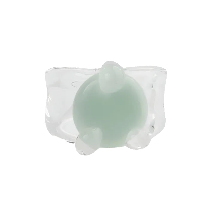 Disc Prong Set Ring by KEANE - At Present Jewelry