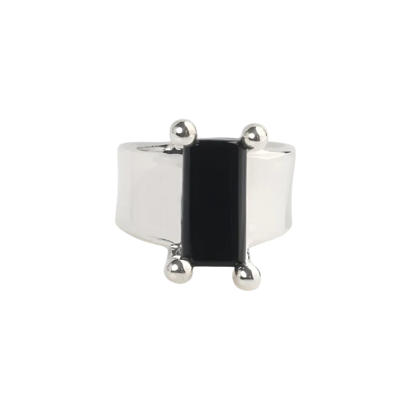 Silver Prong Set Ring by KEANE - At Present Jewelry