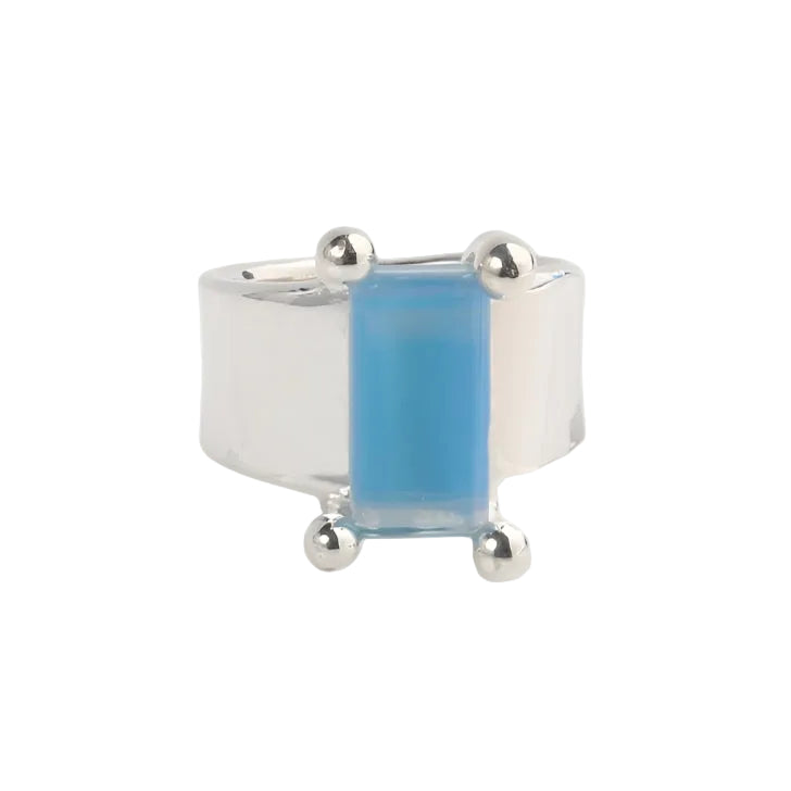 Silver Prong Set Ring by KEANE - At Present Jewelry