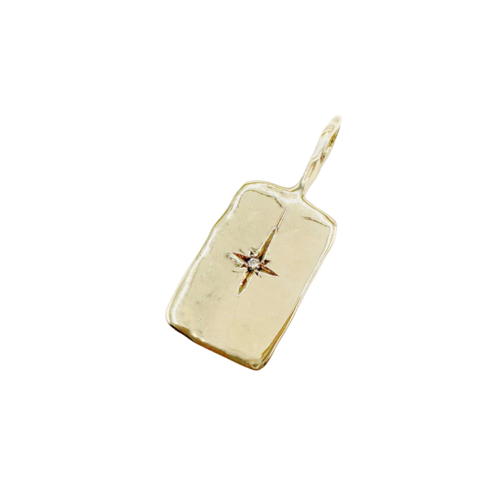 Rectangle North Star Charm by Rebecca Pinto - At Present Jewelry