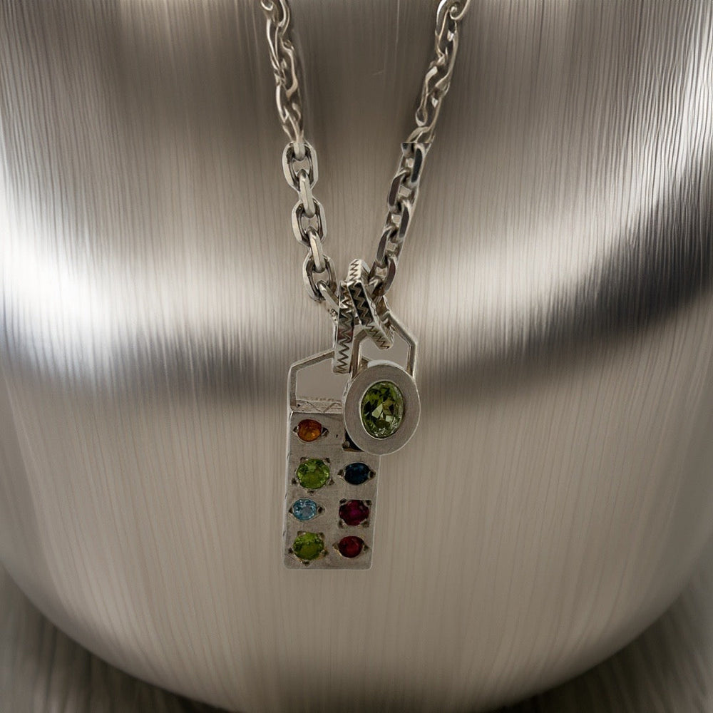 Mini Epitome Pendant, Peridot by ELIBURCH - At Present Jewelry