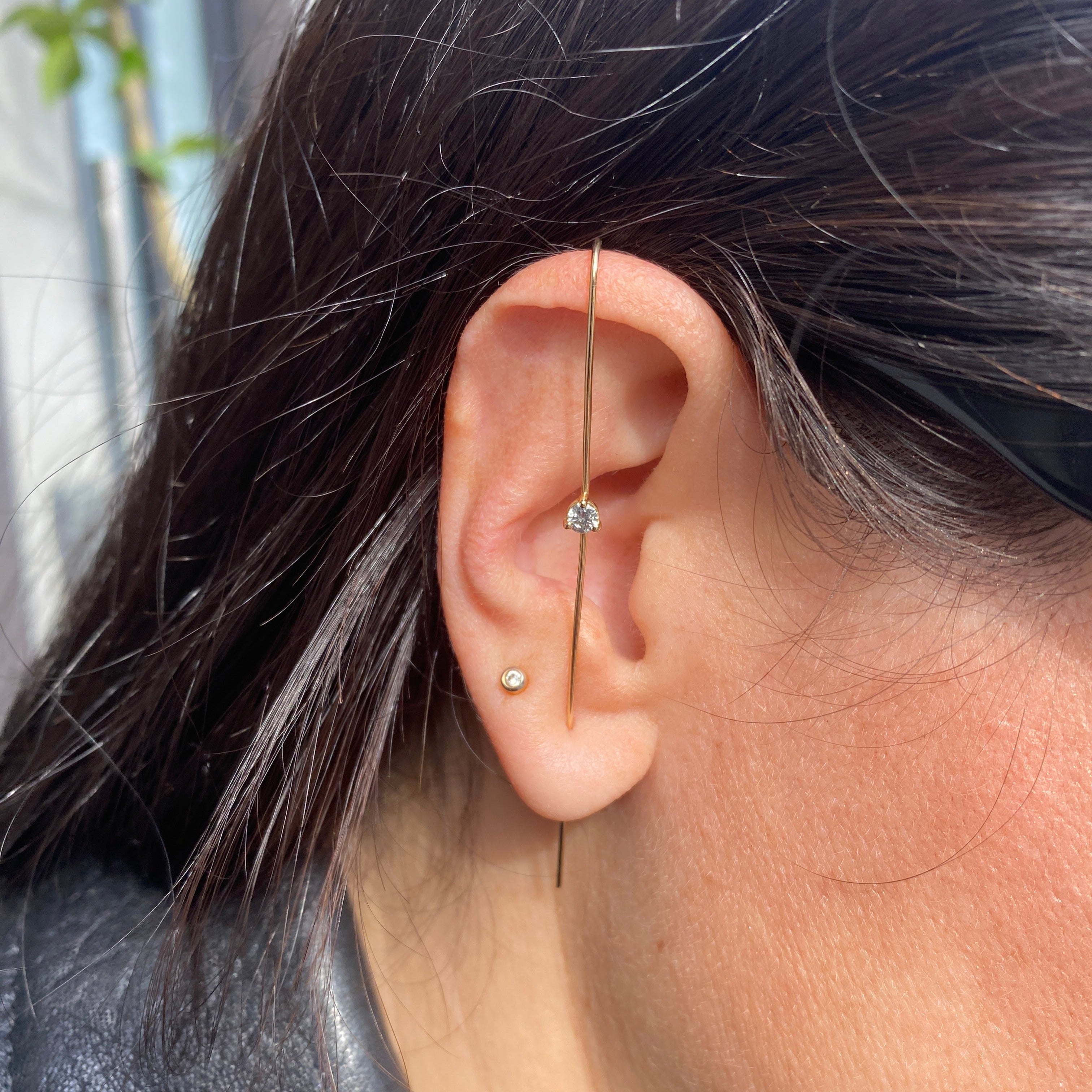 Precious Gem Needle Earring - At Present