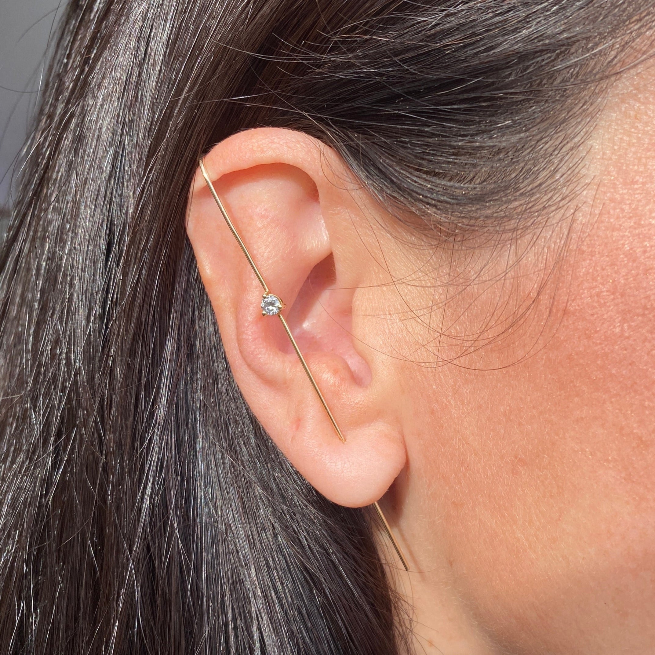 Precious Gem Needle Earring - At Present