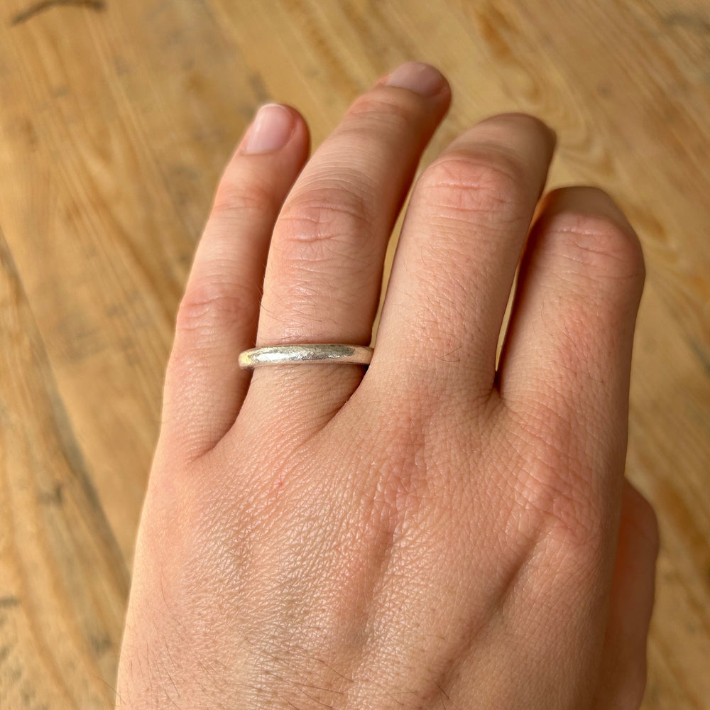 Eli Stacking Band, Silver by ELIBURCH - At Present Jewelry