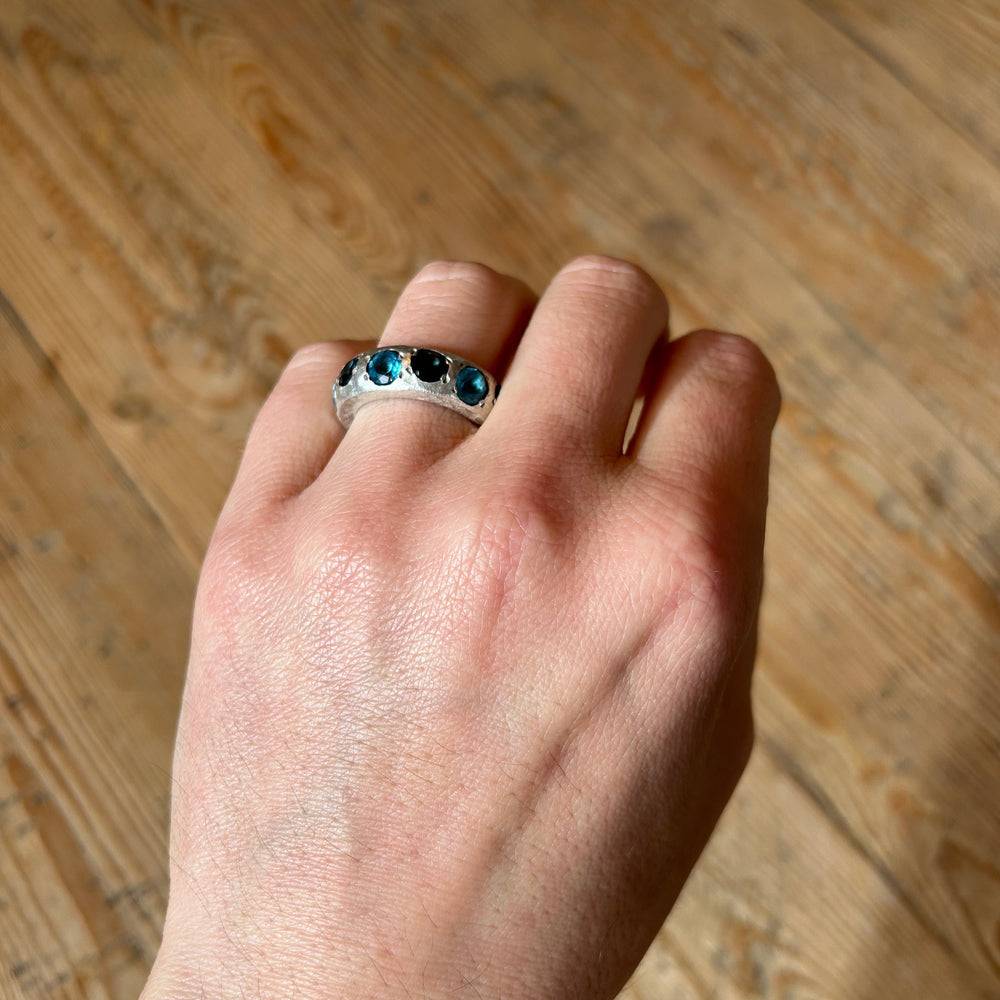 Jumbo Leo Ring, Lagoon by ELIBURCH - At Present Jewelry